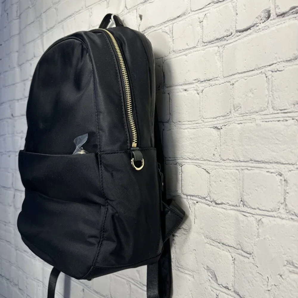 Lo‎ & Sons The Beacon Travel Backpack Black Purple Interior Bookbag Business